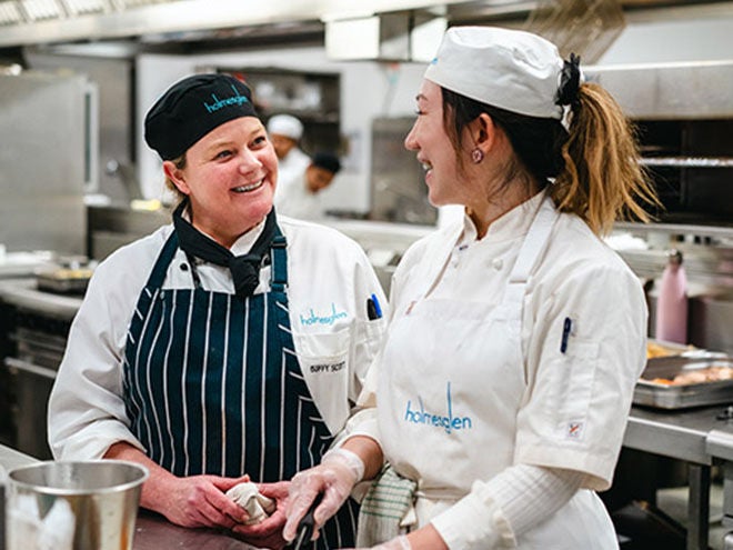 Teenage girl doing homework.