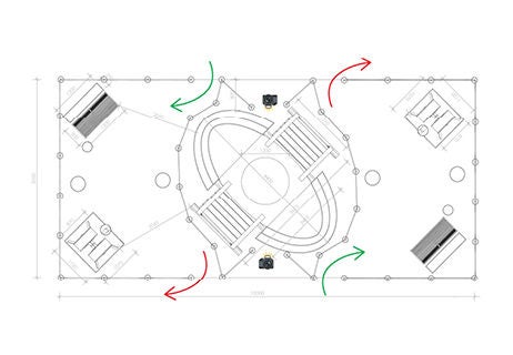 Floorplan of exhibitor space.