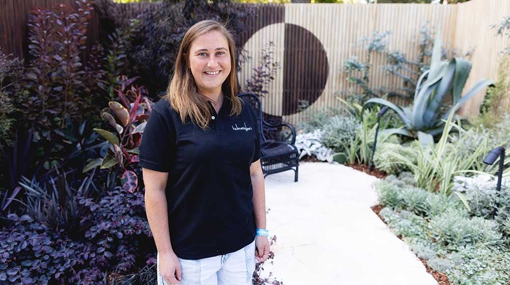 Image of a back garden done by Holmesglen students.