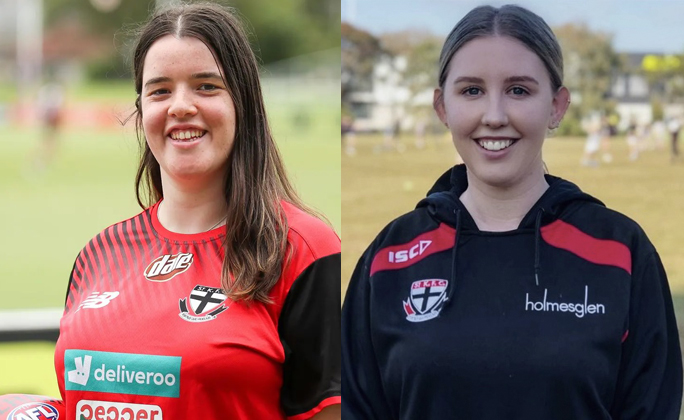 Gemma Sammut and Maddison Southam