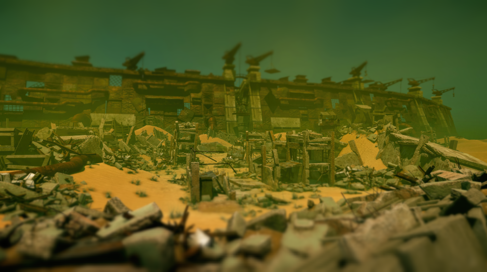 Game Design Concept: War-Torn Demolition Scene